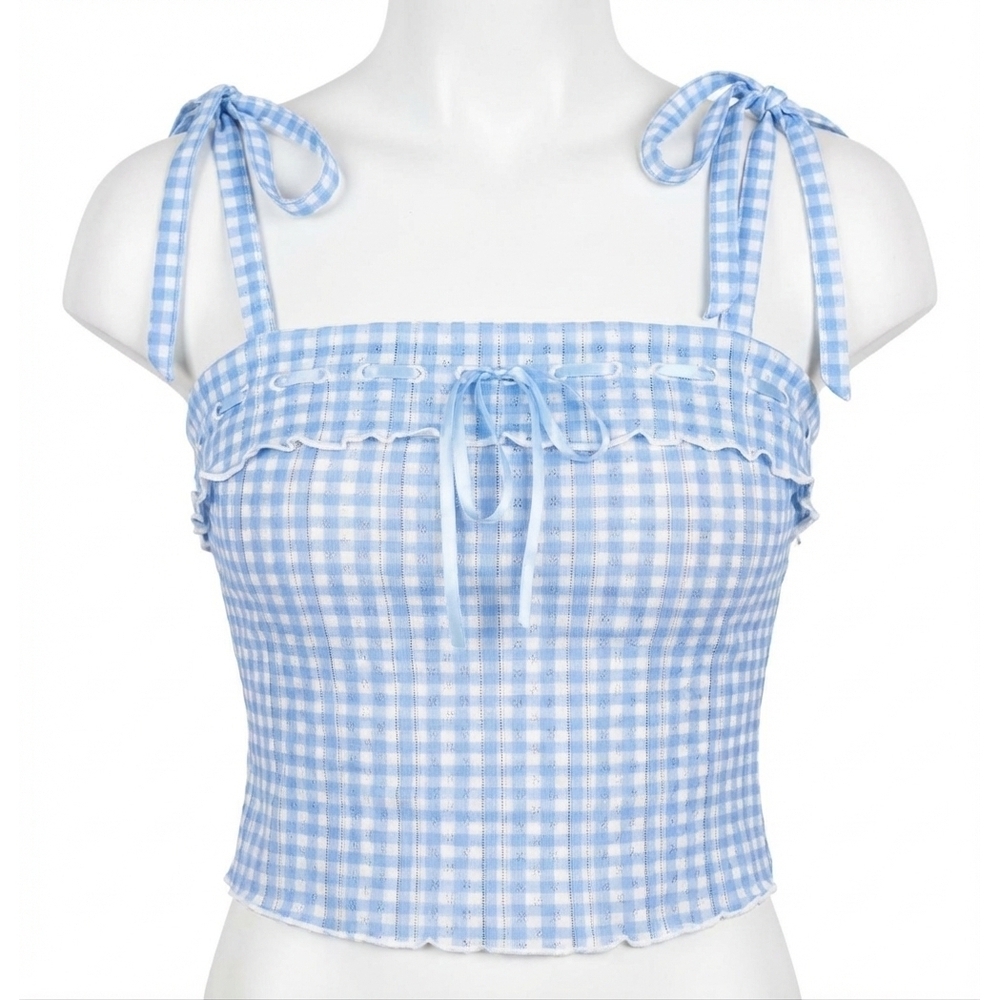 NEW KESTAN picnic sleeveless top in blue